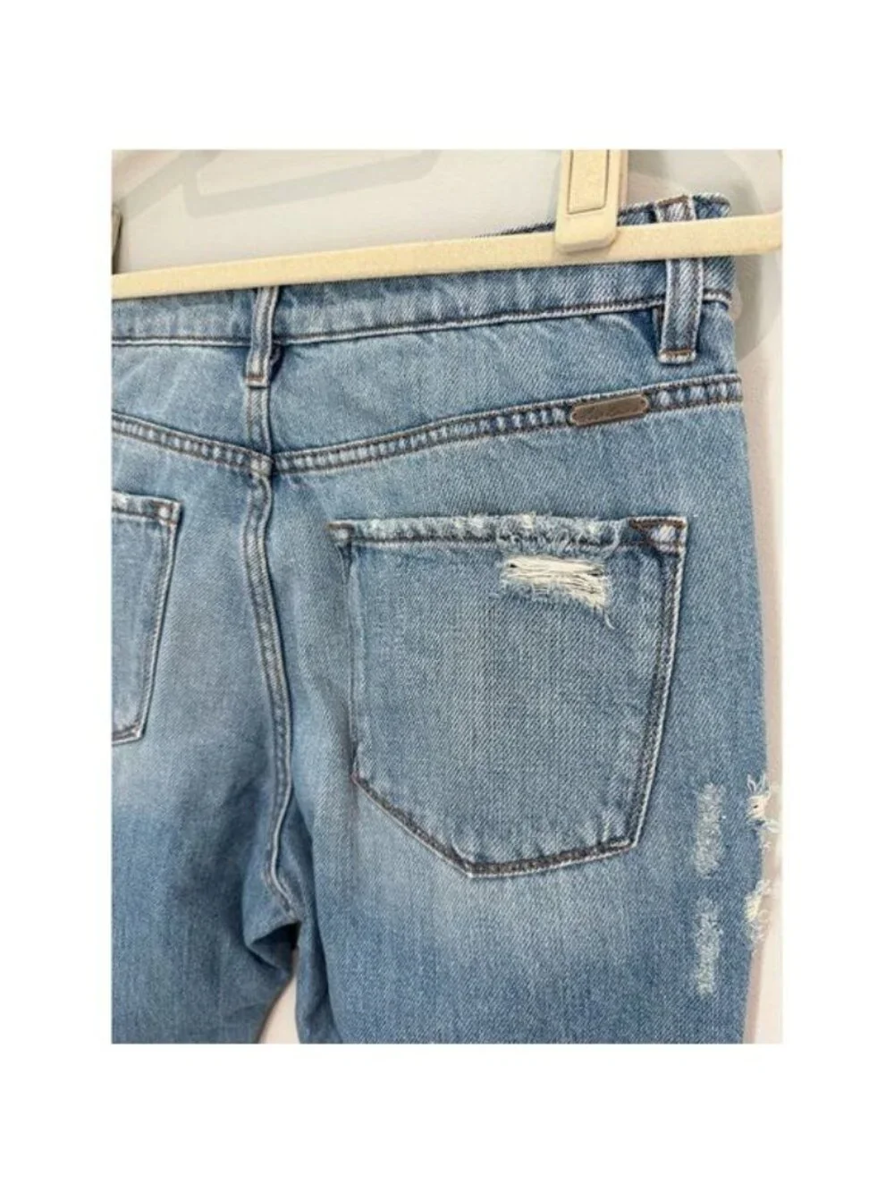 Kancan Signature Ultra High Rise 90s Cropped Straight Jeans Blue Size 28